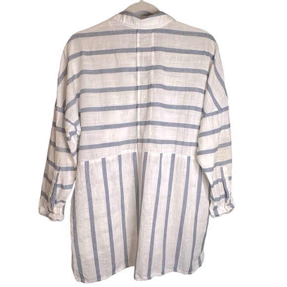 Zara Striped Lightweight Cotton‎ Popover Top 1821/024/060 Small - Picture 7 of 12